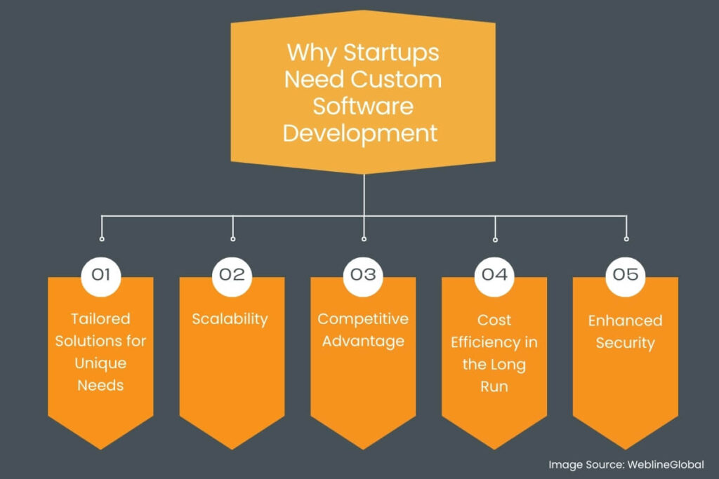 Benefits of custom software for startups